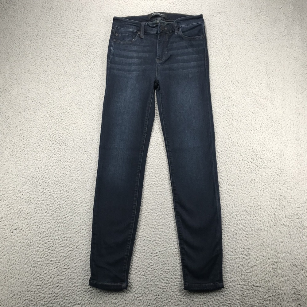 Liverpool Jeans Womens 4/27 Dark Blue Ankle Skinny Mid Rise XM2005F80